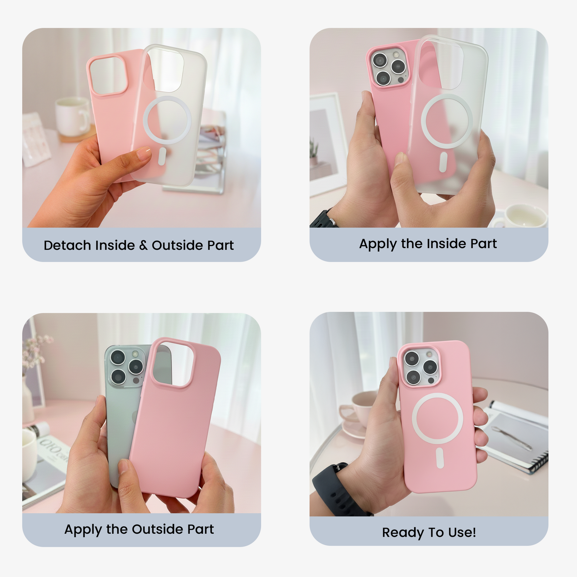iPhone 16 Pro MagCase – Peach Pink Edition