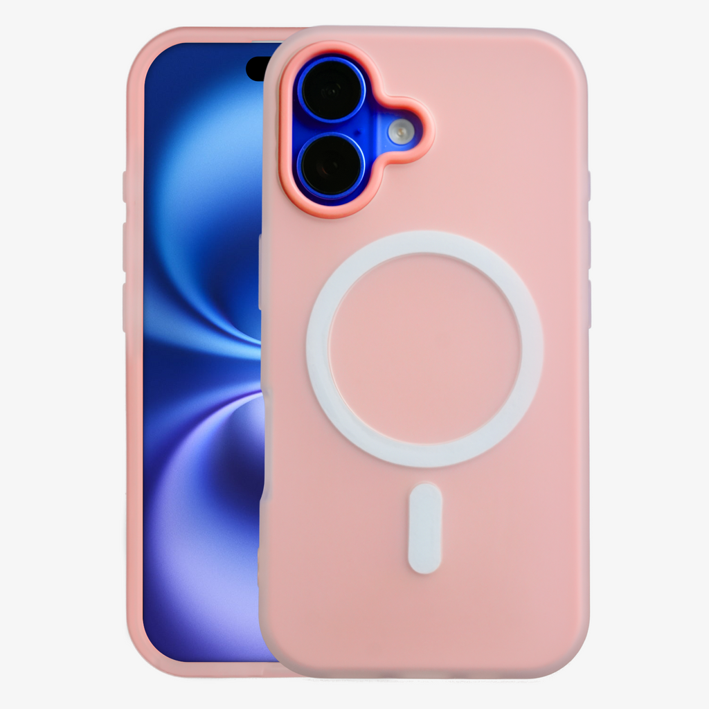 iPhone 16 MagSafe Case – Peach Pink Edition