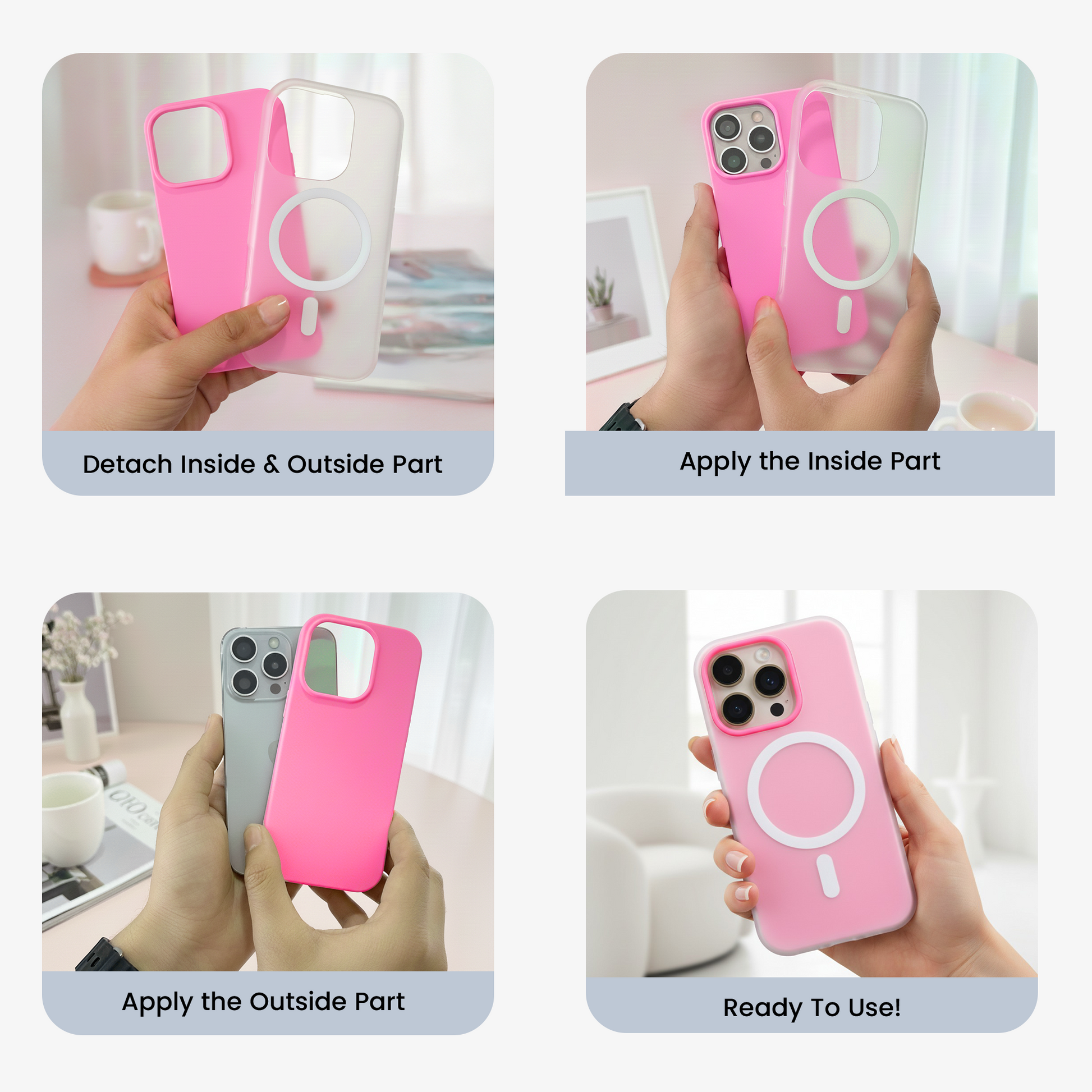 iPhone 16 Pro MagSafe Case – Pink Edition