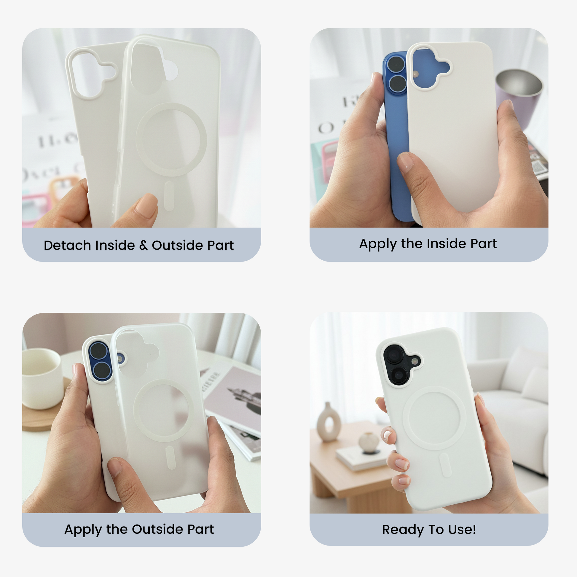 iPhone 16 MagSafe Case – White Edition