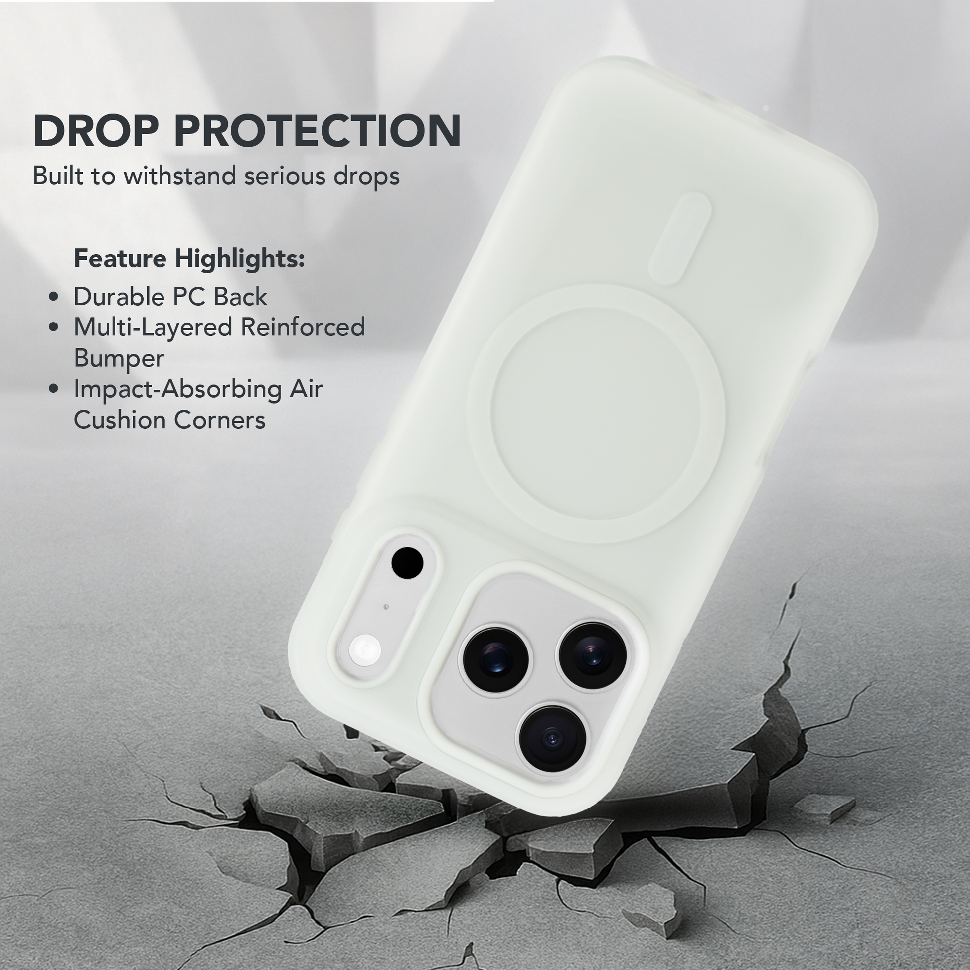 iPhone 17 Pro MagSafe Case – White Edition