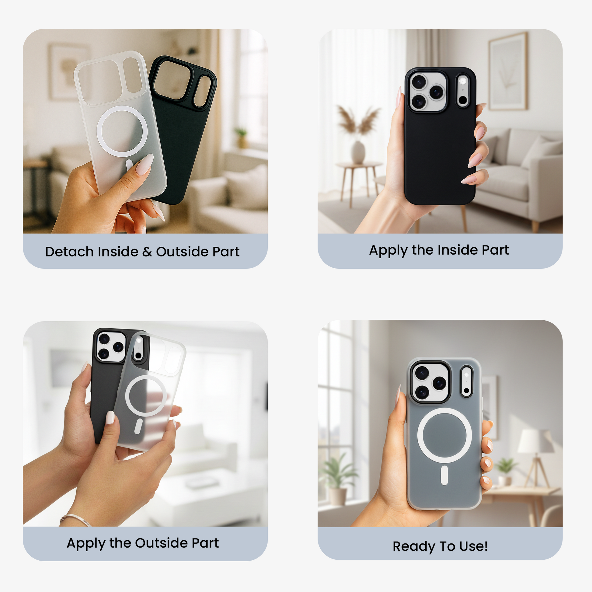 iPhone 17 Pro MagSafe Case – Black Edition